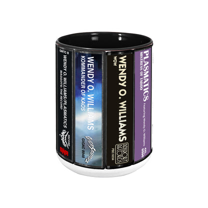 Plasmatics Albums Cassette Collection Retro Accent Edge-to-Edge Printed Mug