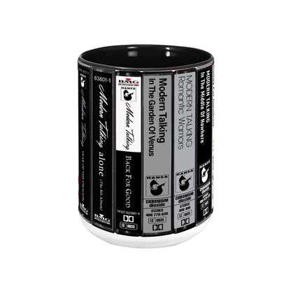 Modern Talking Albums Cassette Collection Retro Accent Edge-to-Edge Printed Mug