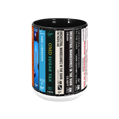Orchestral Manoeuvres In The Dark Albums Cassette Collection Retro Accent Edge-to-Edge Printed Mug