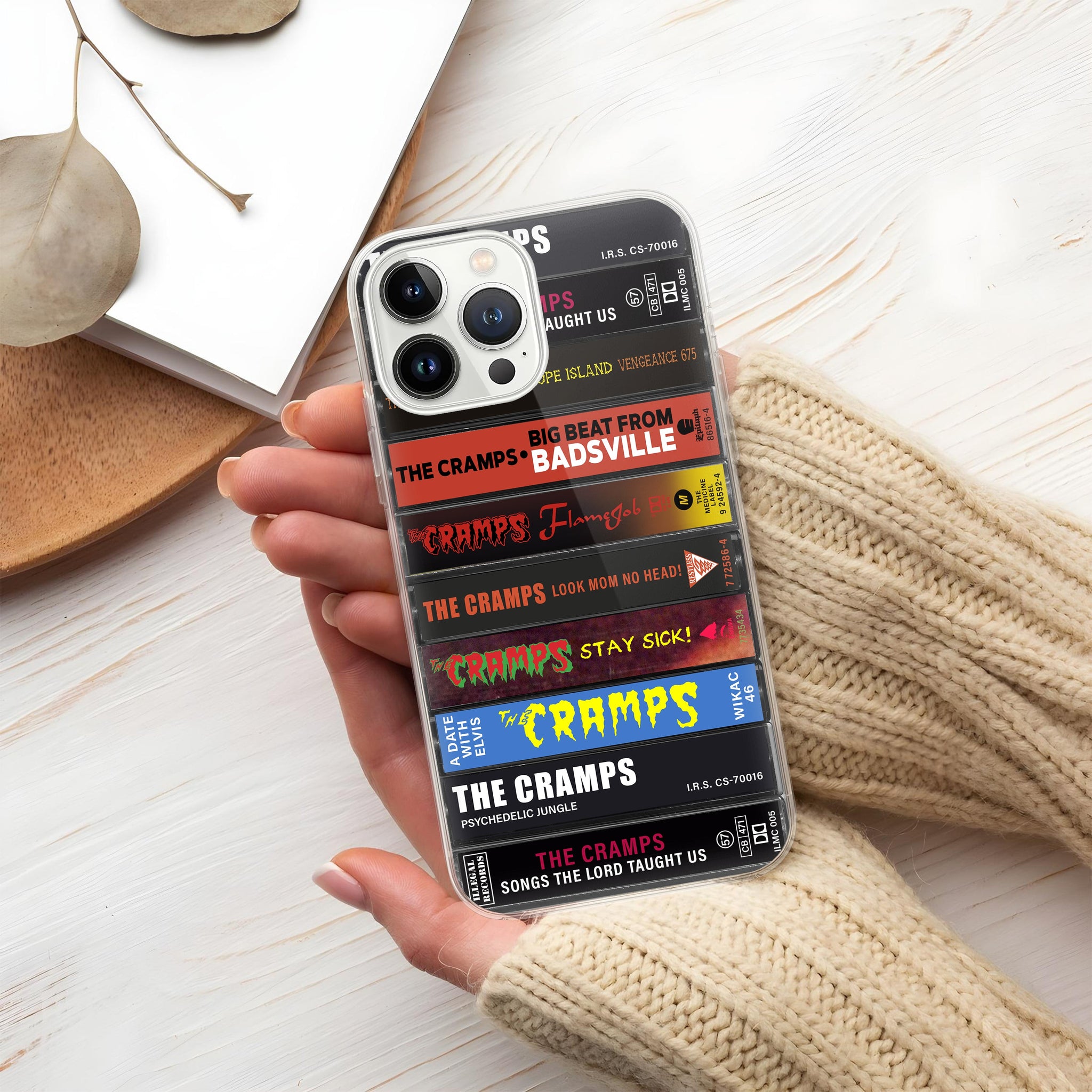 The Cramps Albums Cassette Collection Retro Phone Case