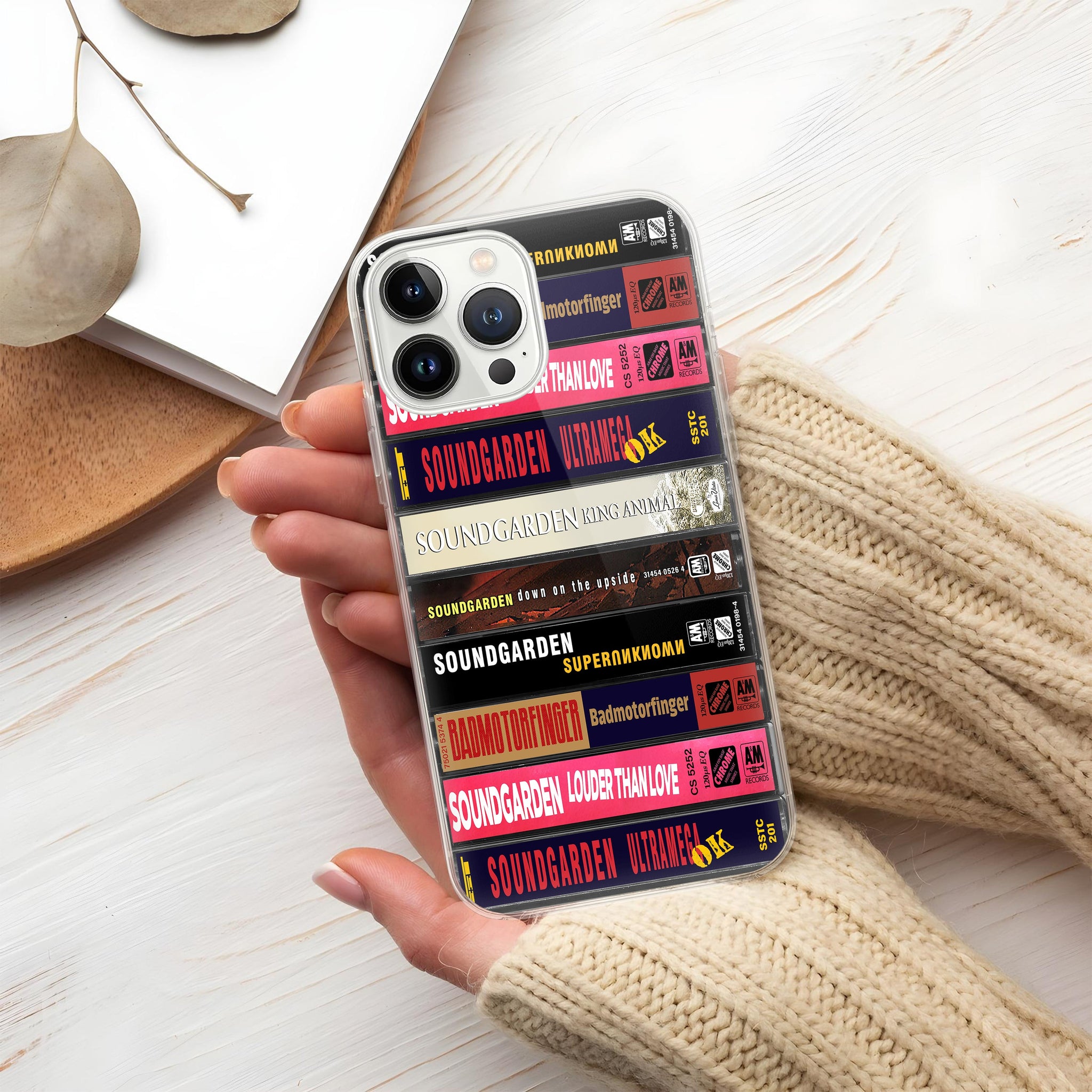 Soundgarden Albums Cassette Collection Retro Phone Case