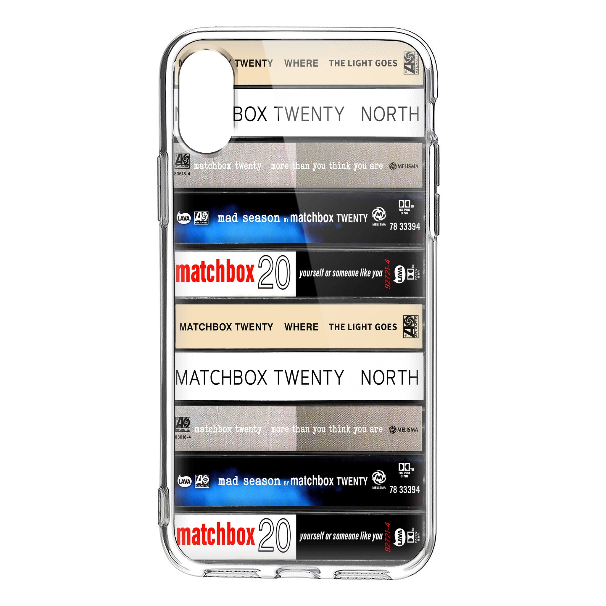 Matchbox Twenty Albums Cassette Collection Retro Phone Case