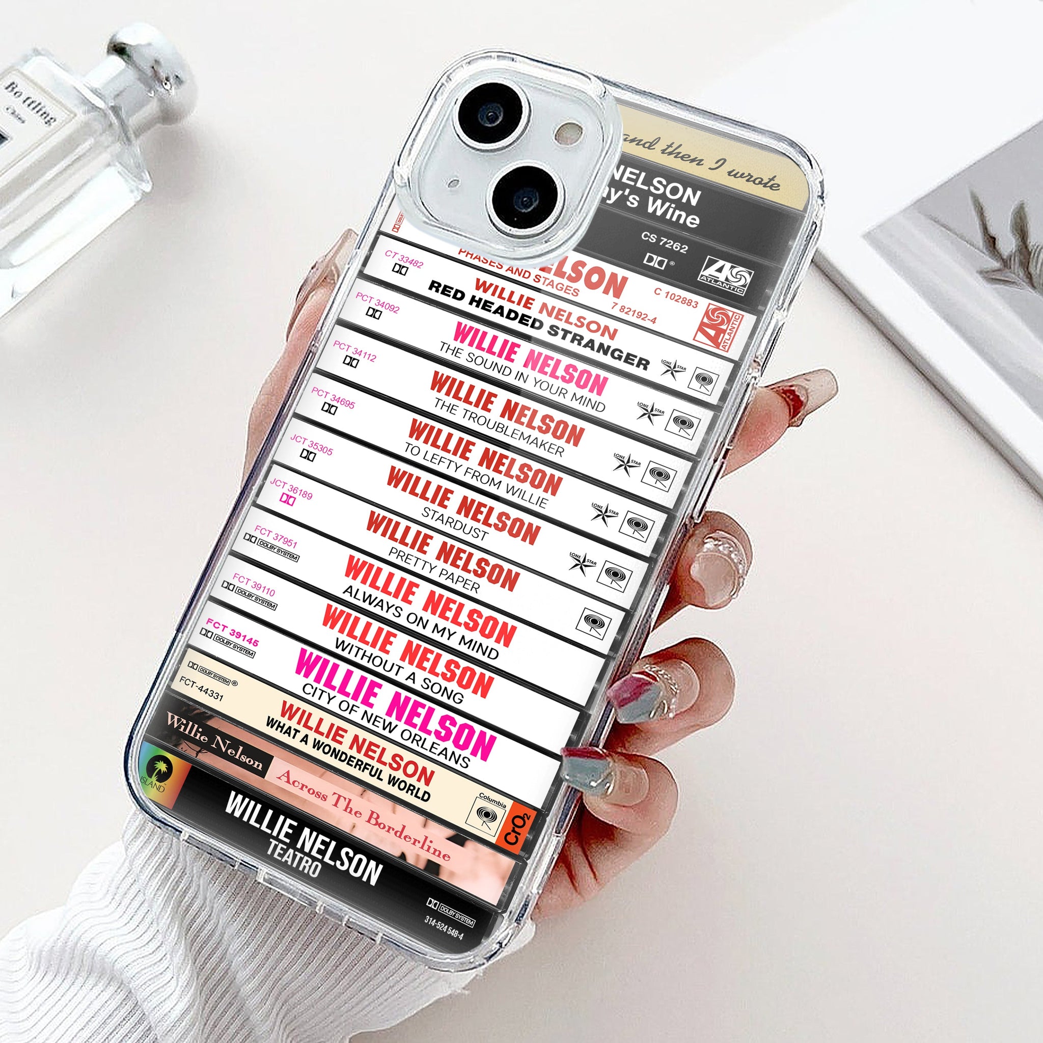 Willie Nelson Albums Cassette Collection Retro Phone Case