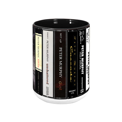 Peter Murphy Albums Cassette Collection Retro Accent Edge-to-Edge Printed Mug