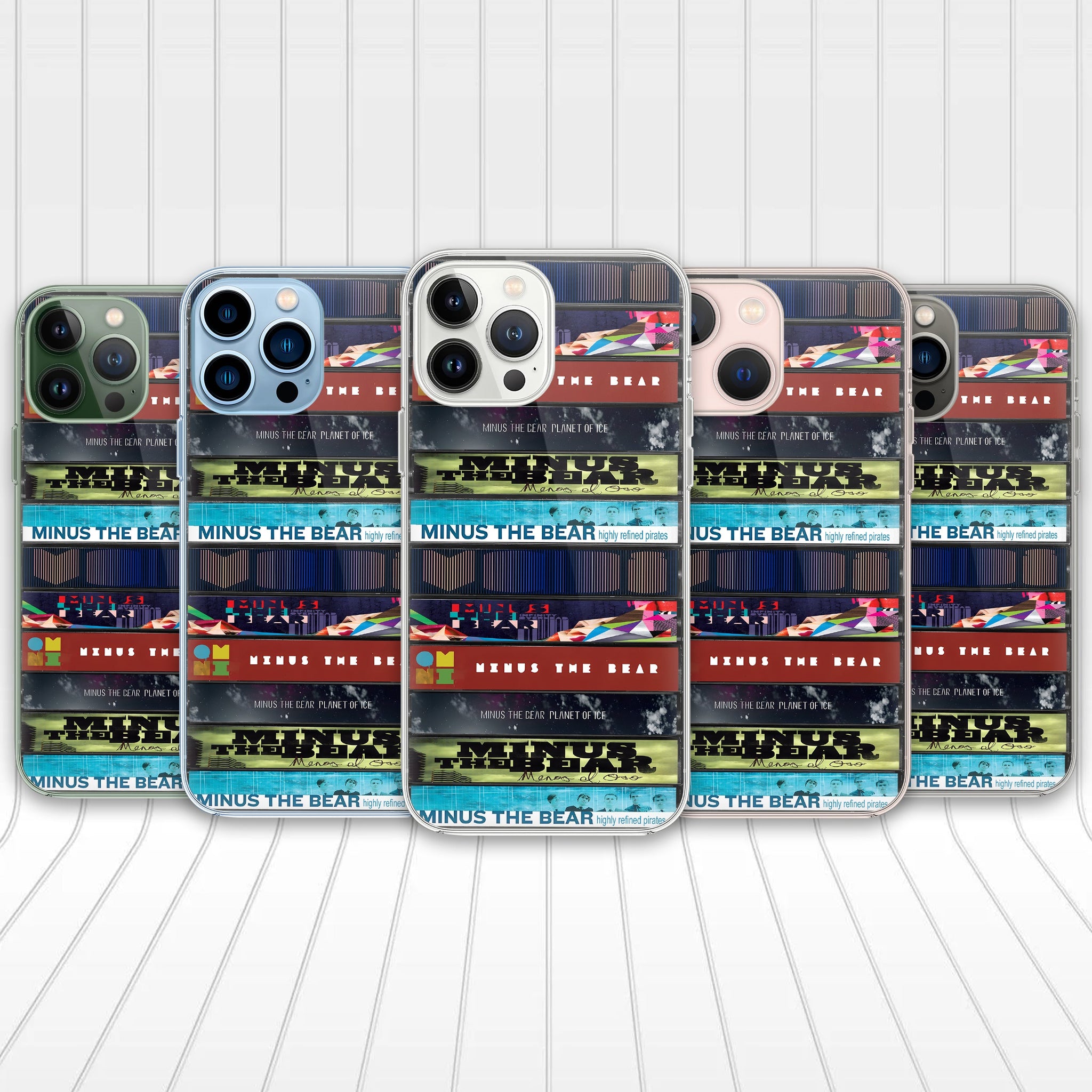 Minus the Bear Albums Cassette Collection Retro Phone Case