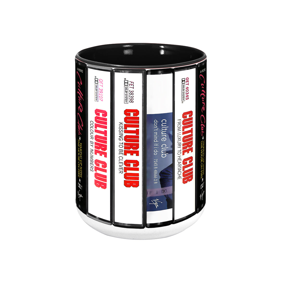 Culture Club Albums Cassette Collection Retro Accent Edge-to-Edge Printed Mug