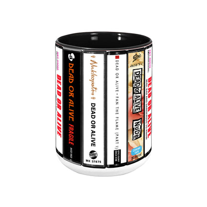 Dead or Alive  Albums Cassette Collection Retro Accent Edge-to-Edge Printed Mug