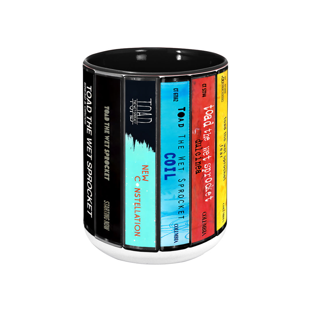 Toad the Wet Sprocket Albums Cassette Collection Retro Accent Edge-to-Edge Printed Mug