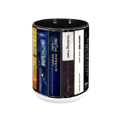 Counting Crows Albums Cassette Collection Retro Accent Edge-to-Edge Printed Mug