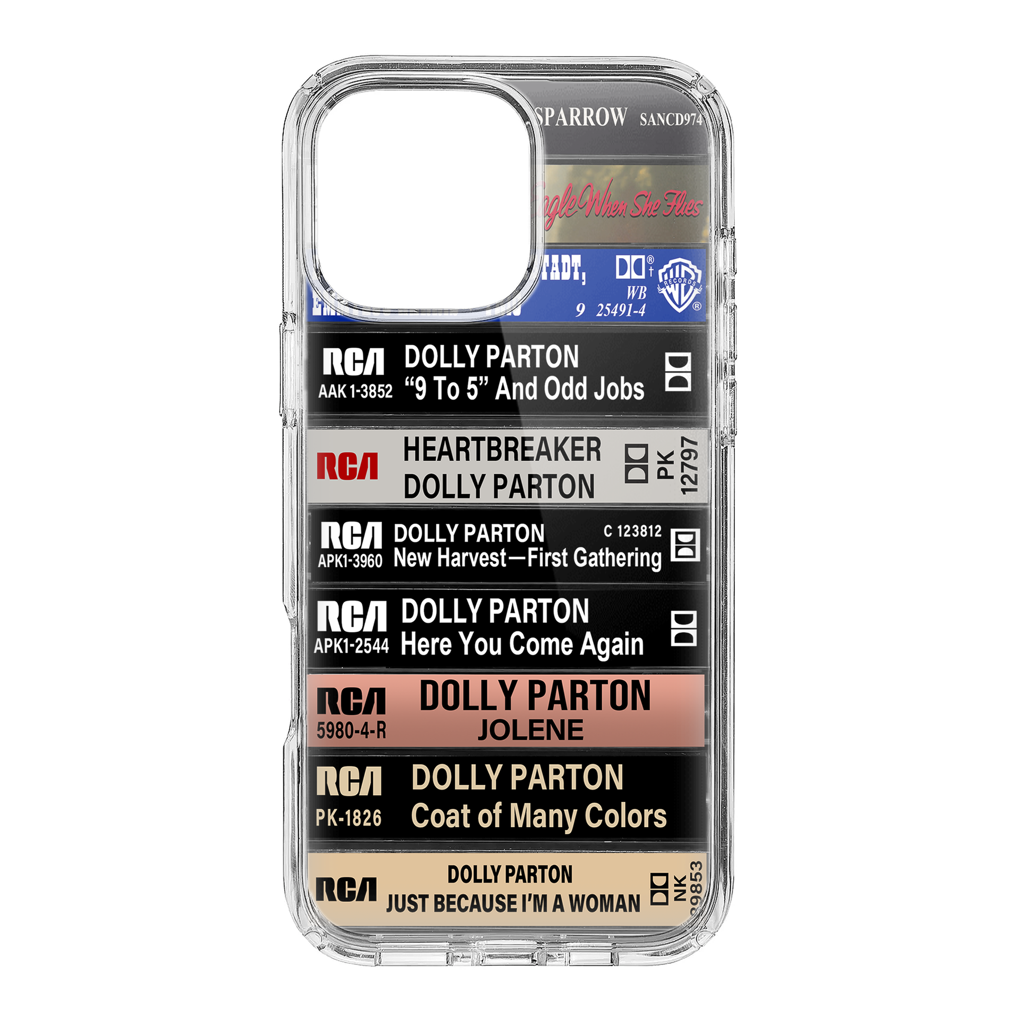 Dolly Parton Albums Cassette Collection Retro Phone Case