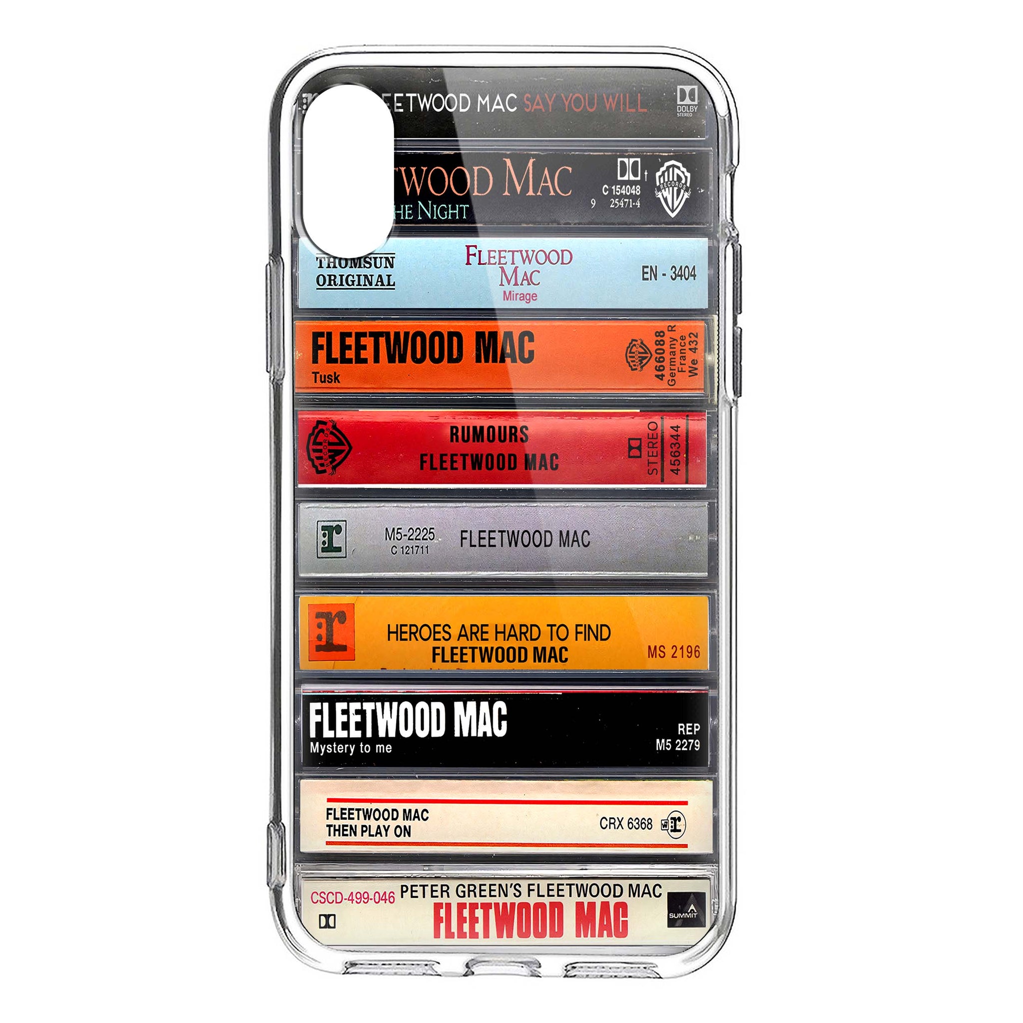Fleetwood Mac Albums Cassette Collection Retro Phone Case