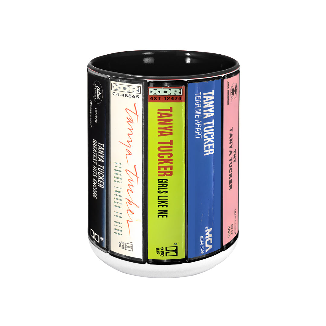 Tanya Tucker Albums Cassette Retro Collection Accent Mug