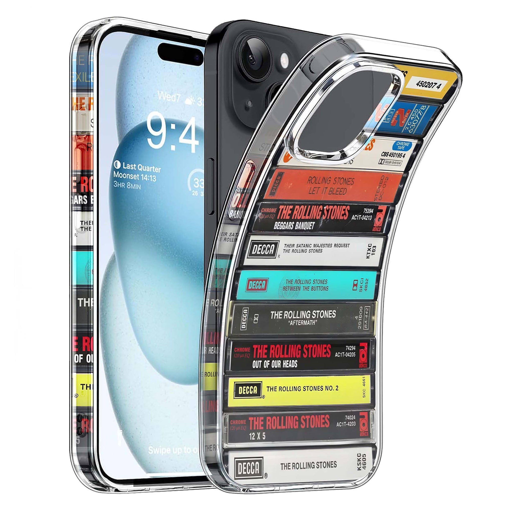 Rolling Stones Albums Cassette Collection Retro Phone Case