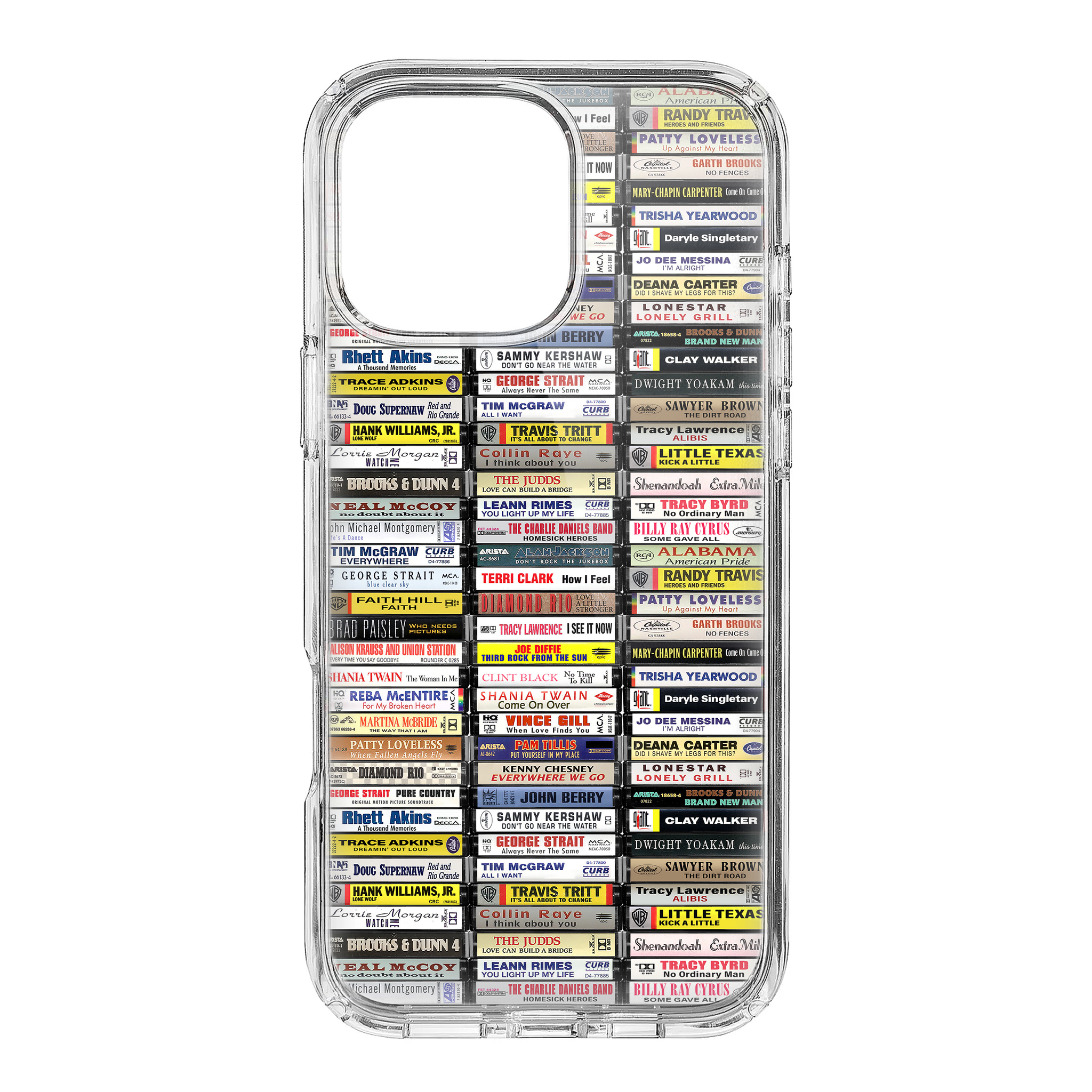80's & 90's Country Music Albums Cassette Collection Retro Phone Case