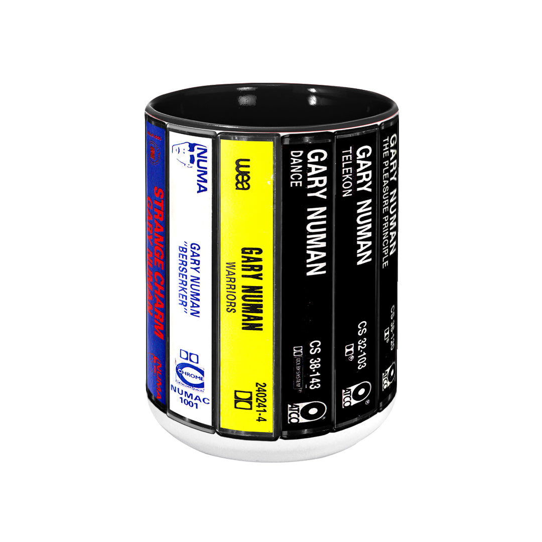 Gary Numan Albums Cassette Collection Retro Accent Mug