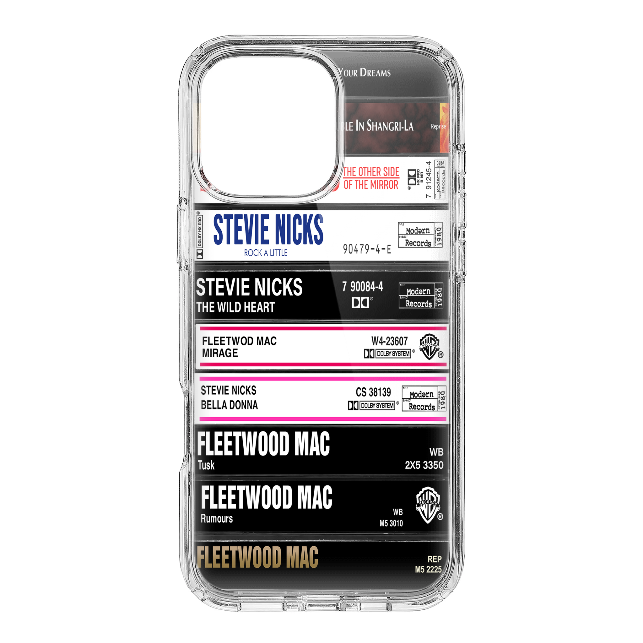Stevie Nicks Albums Cassette Collection Retro Phone Case