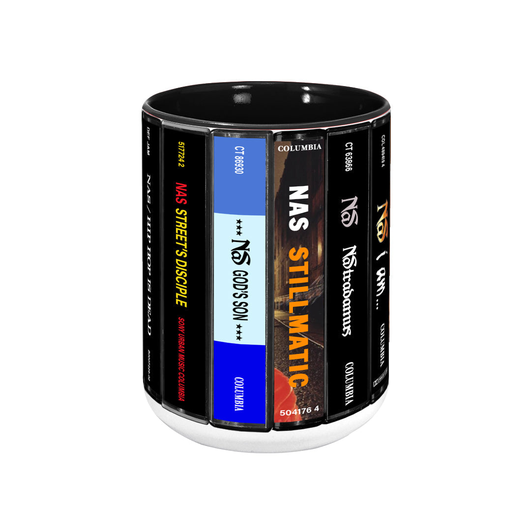 Nas Albums Cassette Collection Retro Accent Mug