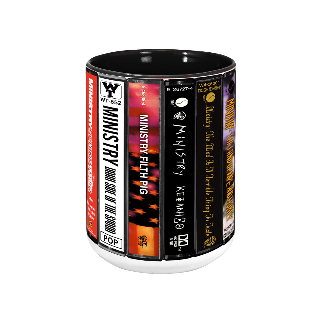 Ministry Albums Cassette Retro Collection Accent Mug