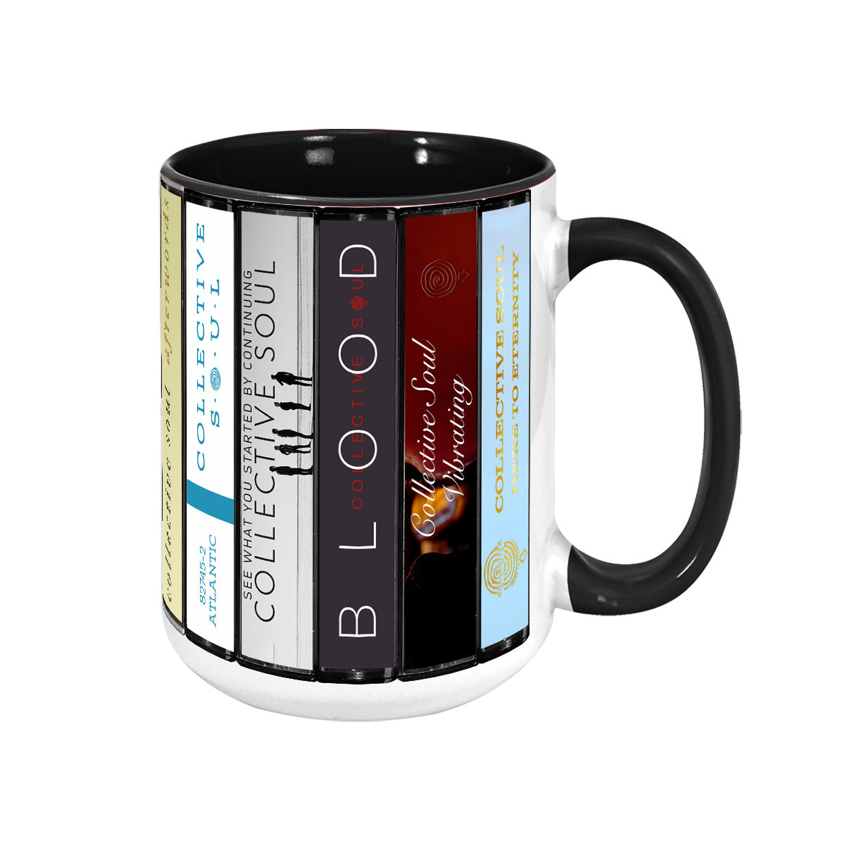 Collective Soul Albums Cassette Collection Retro Accent Mug