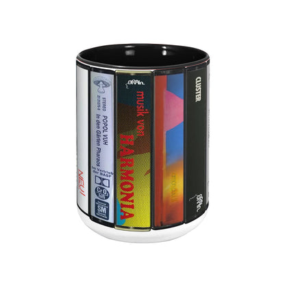 Krautrock Albums Cassette Retro Collection Accent Mug