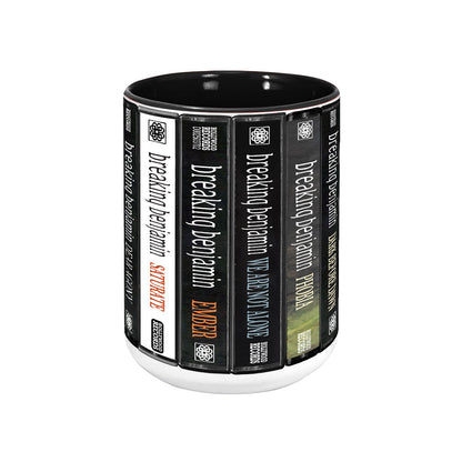 Breaking Benjamin Albums Cassette Collection Retro Accent Edge-to-Edge Printed Mug
