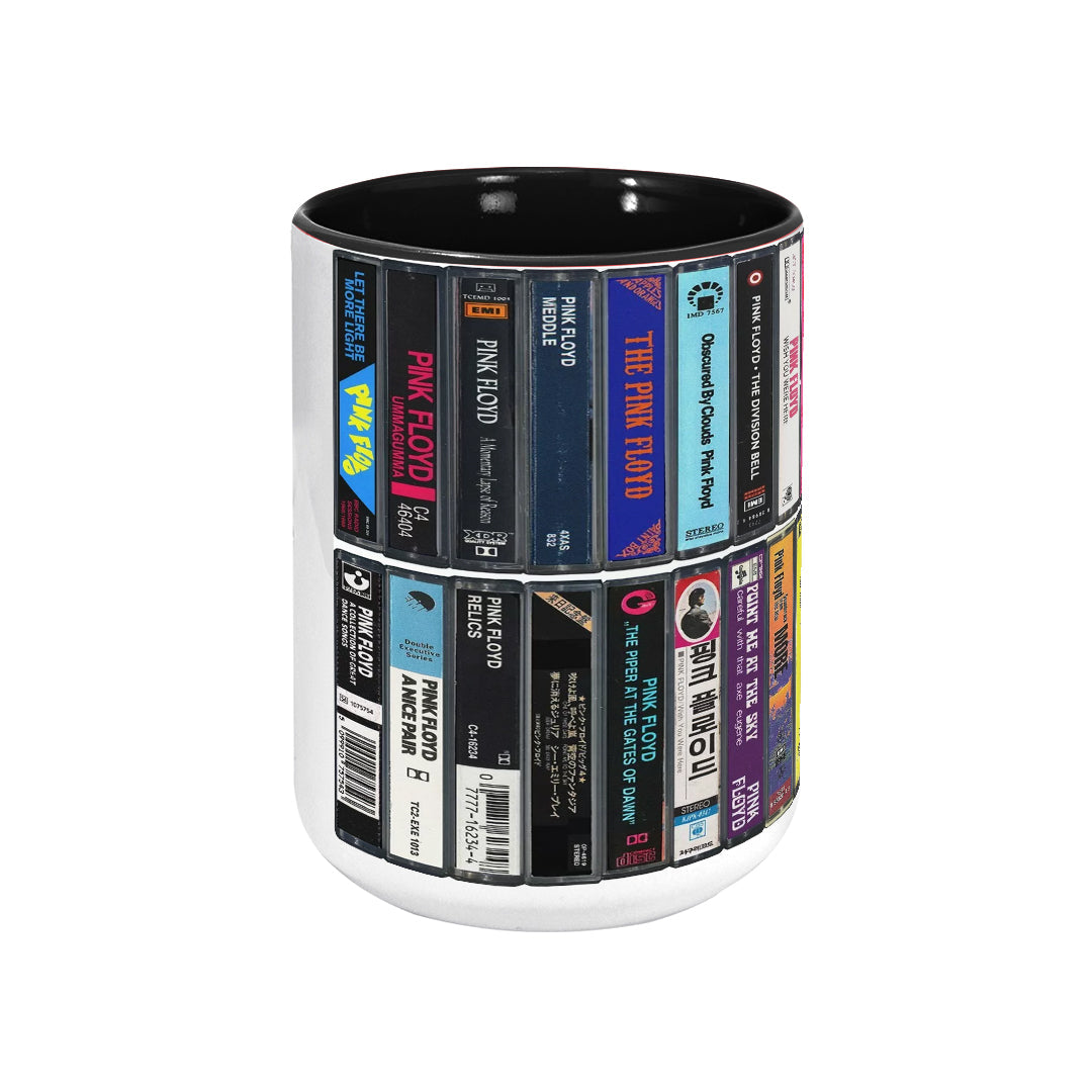 Pink Floyd Albums Cassette Retro Collection Accent Mug - Extended Version