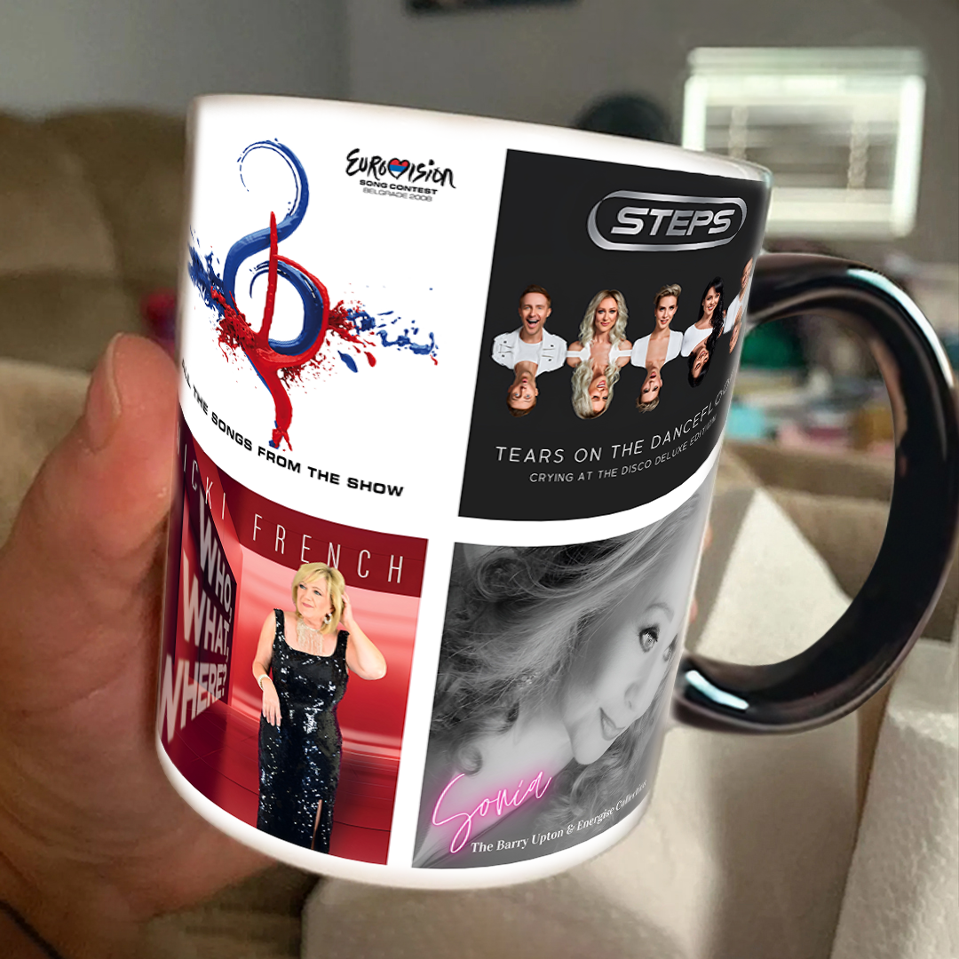 2000s Euro-Pop Albums Cover Collection Retro Mug