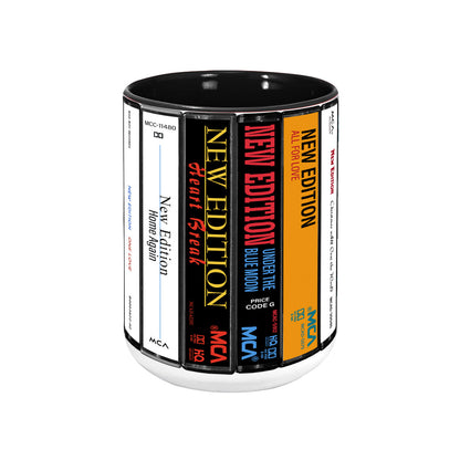New Edition Albums Cassette Retro Collection Accent Mug