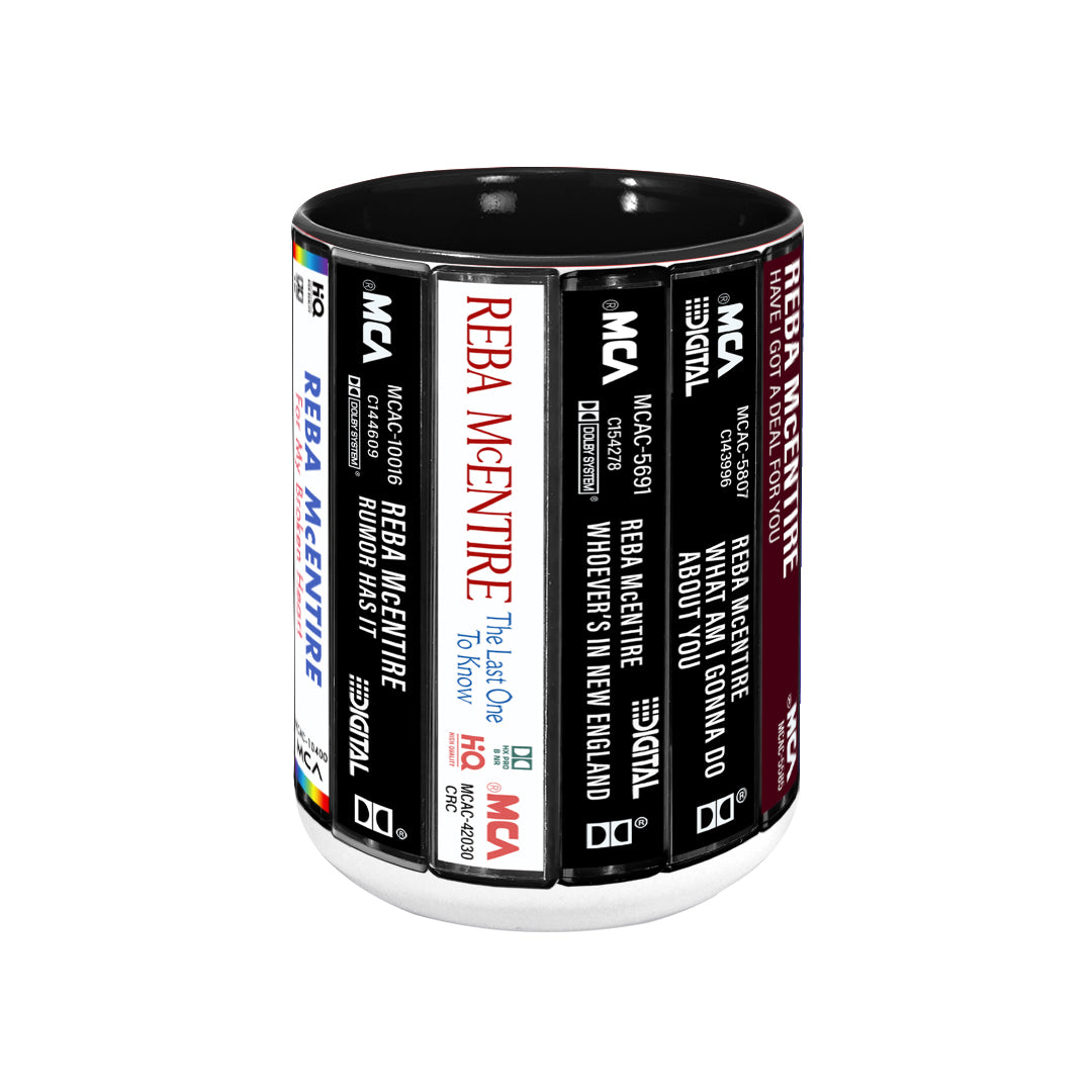 Reba McEntire Albums Cassette Retro Collection Accent Mug