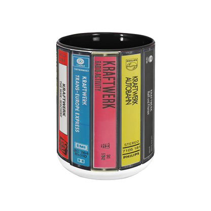 Kraftwerk Albums Cassette Retro Collection Accent Mug