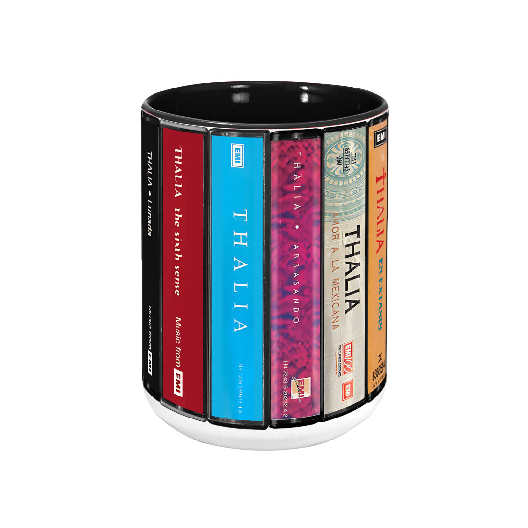 Thalia Albums Cassette Retro Collection Accent Mug