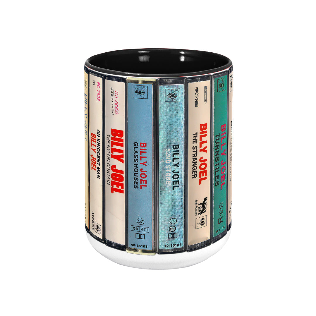 Billy Joel Albums Cassette Retro Collection Accent Mug