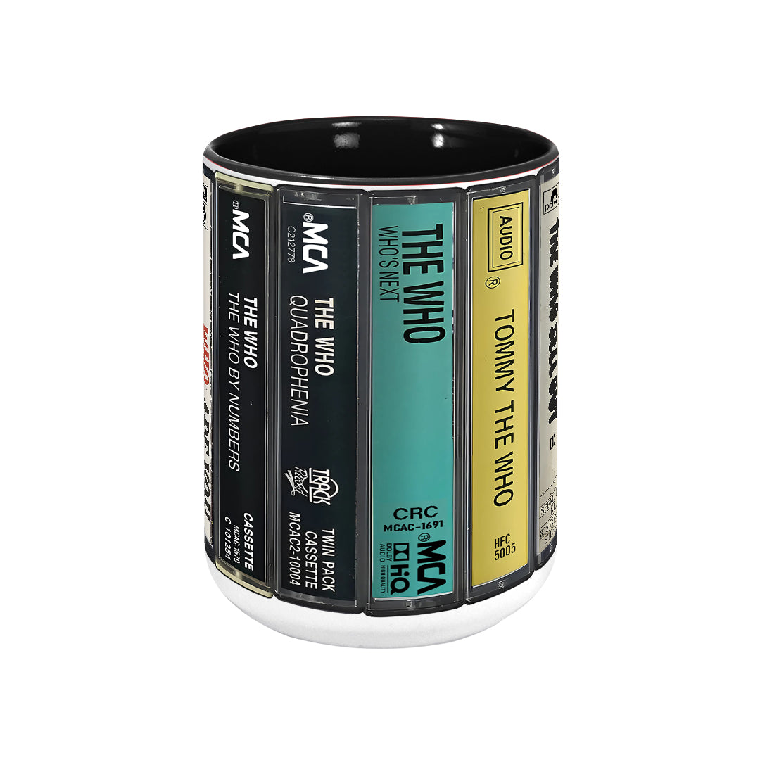 The Who Albums Retro Cassette Collection Accent Mug