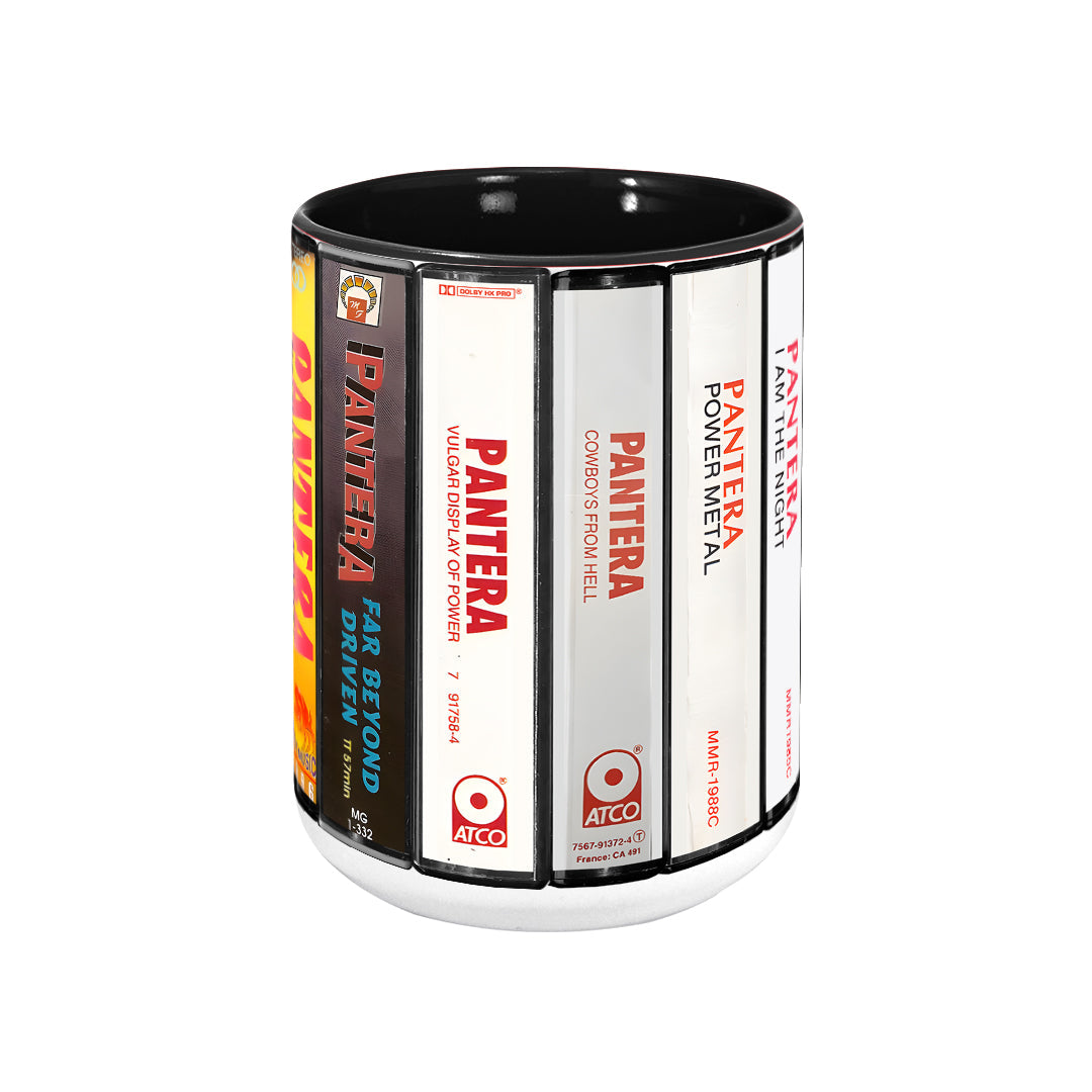 Pantera Albums Cassette Retro Collection Accent Mug
