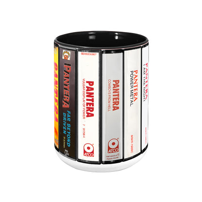 Pantera Albums Cassette Retro Collection Accent Mug