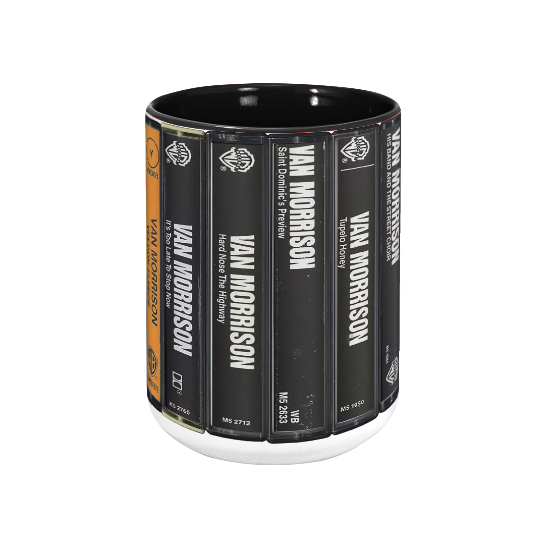 Van Morrison Albums Cassette Retro Collection Accent Mug