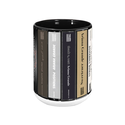 Ariana Grande Albums Cassette Collection Retro Accent Mug