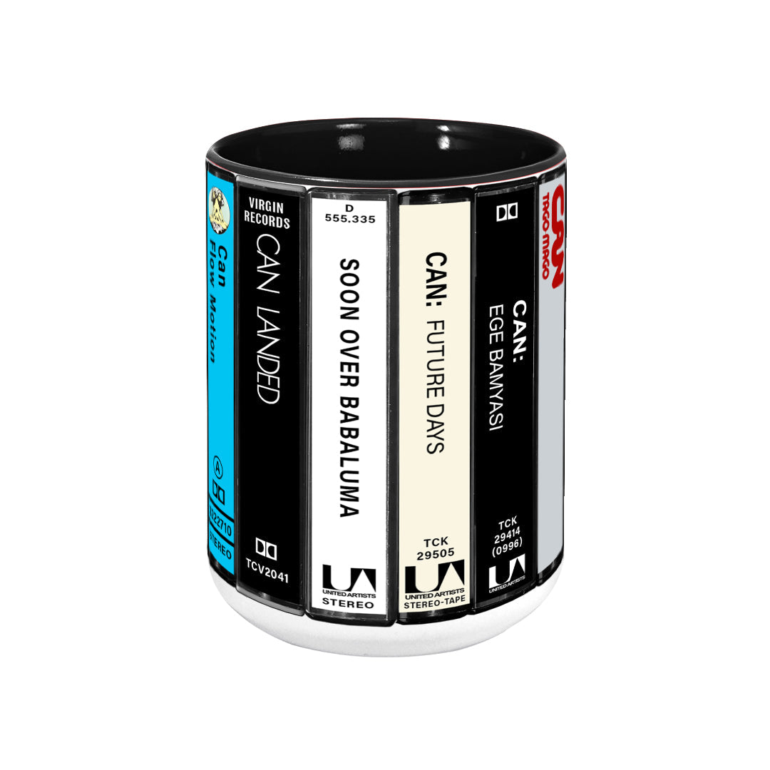 CAN Albums Cassette Collection Retro Accent Mug