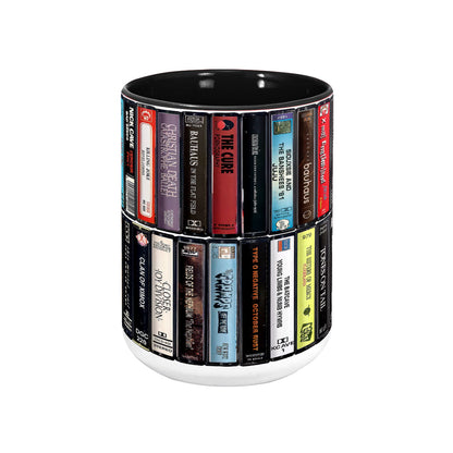 Goth Albums Cassette Retro Collection Accent Mug
