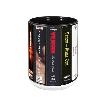 Venom Albums Cassette Collection Retro Accent Mug