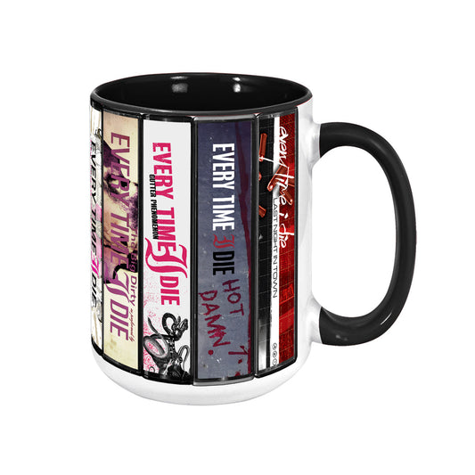 Every Time I Die Albums Cassette Collection Retro Accent Mug