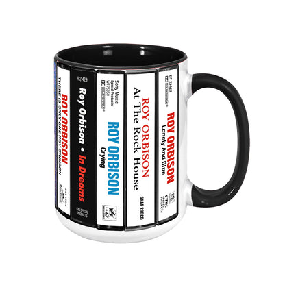 Roy Orbison Albums Cassette Collection Retro Accent Mug