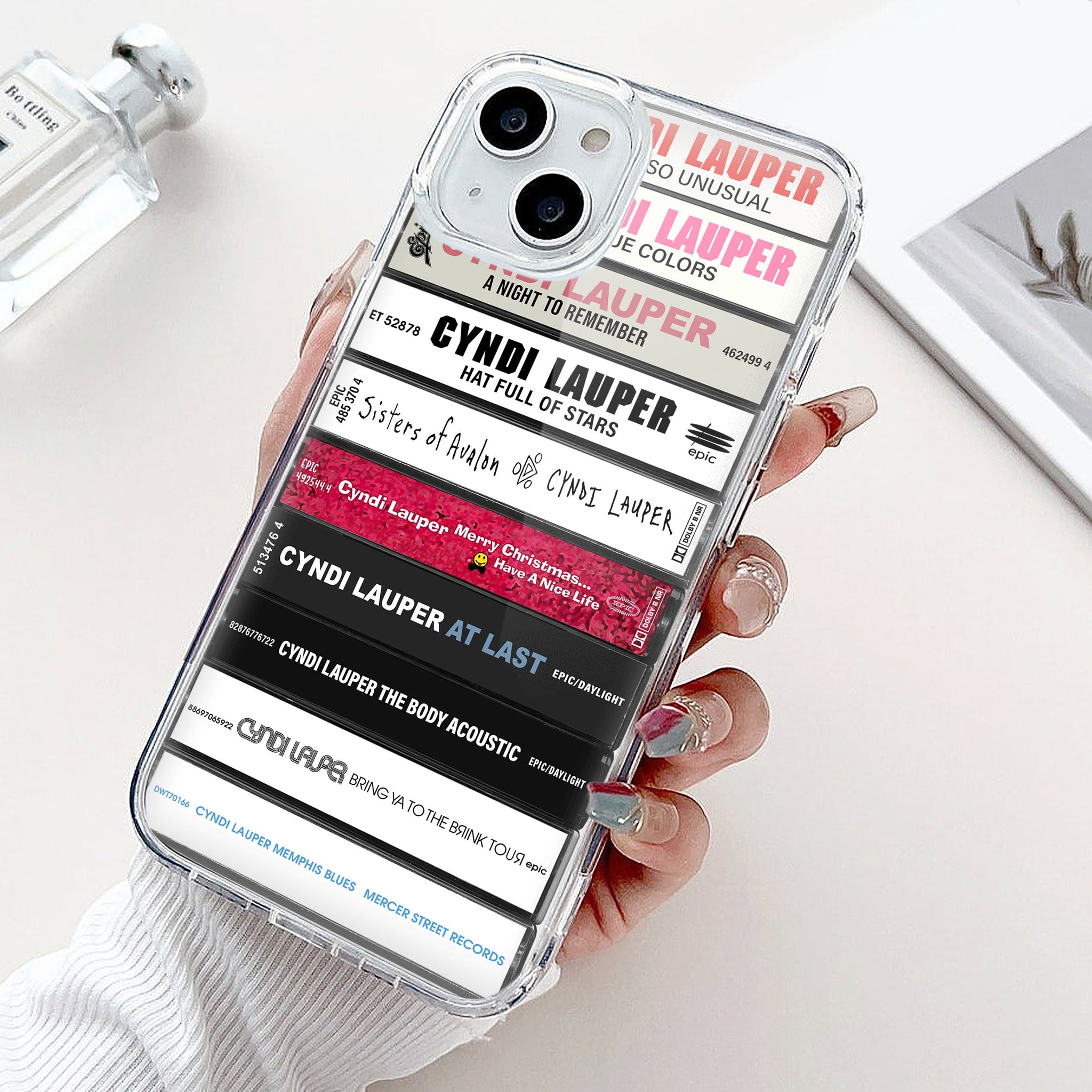 Cyndi Lauper Albums Cassette Collection Retro Phone Case