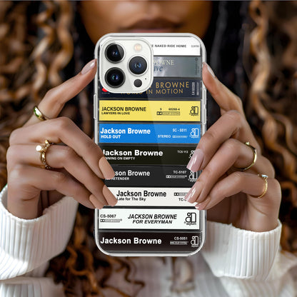 Jackson Browne Albums Cassette Collection Retro Phone Case