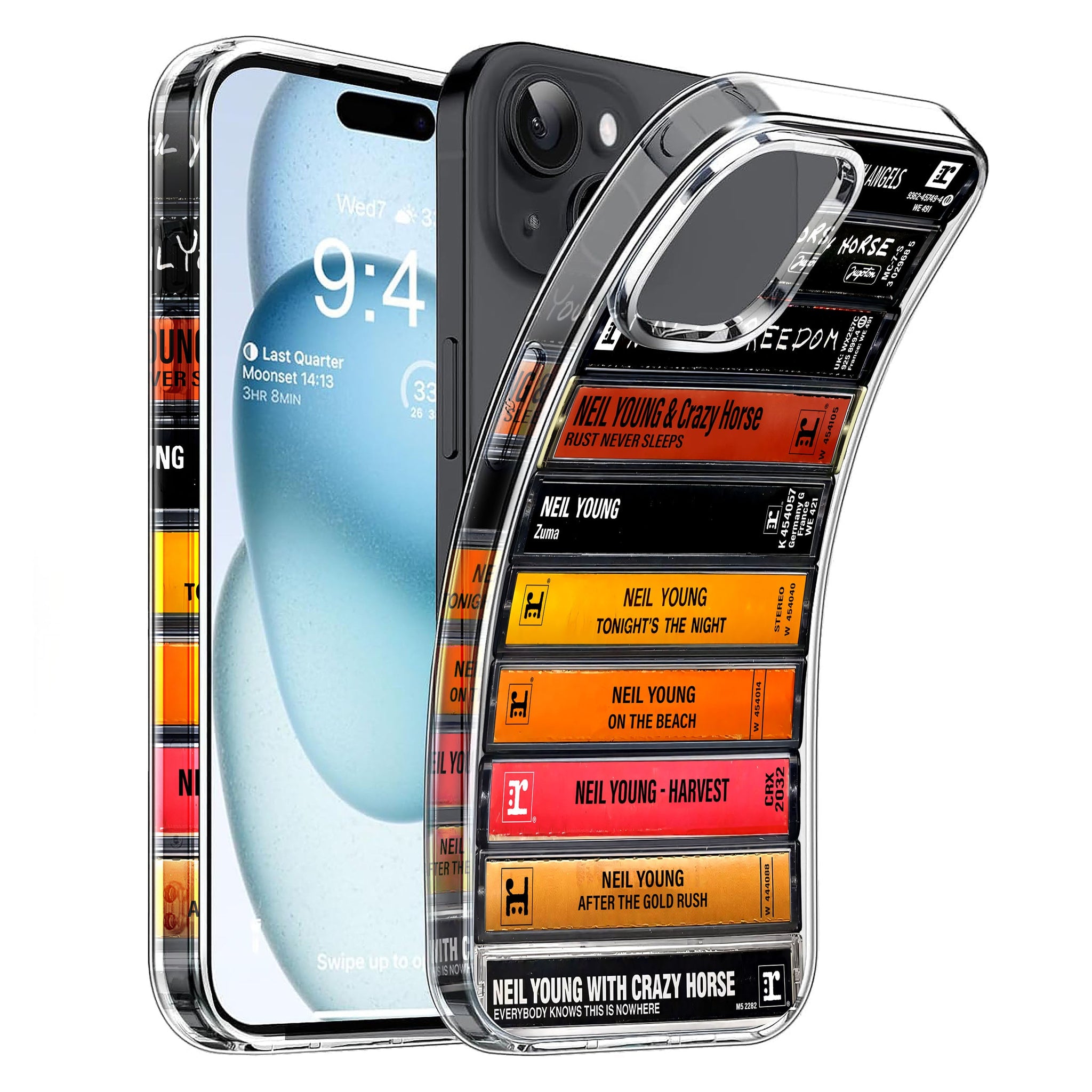 Neil Young Albums Cassette Collection Retro Phone Case