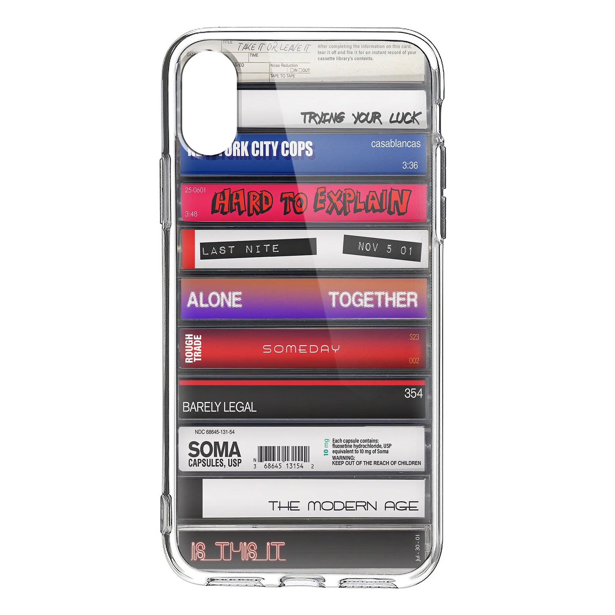 The Strokes Albums Cassette Collection Retro Phone Case