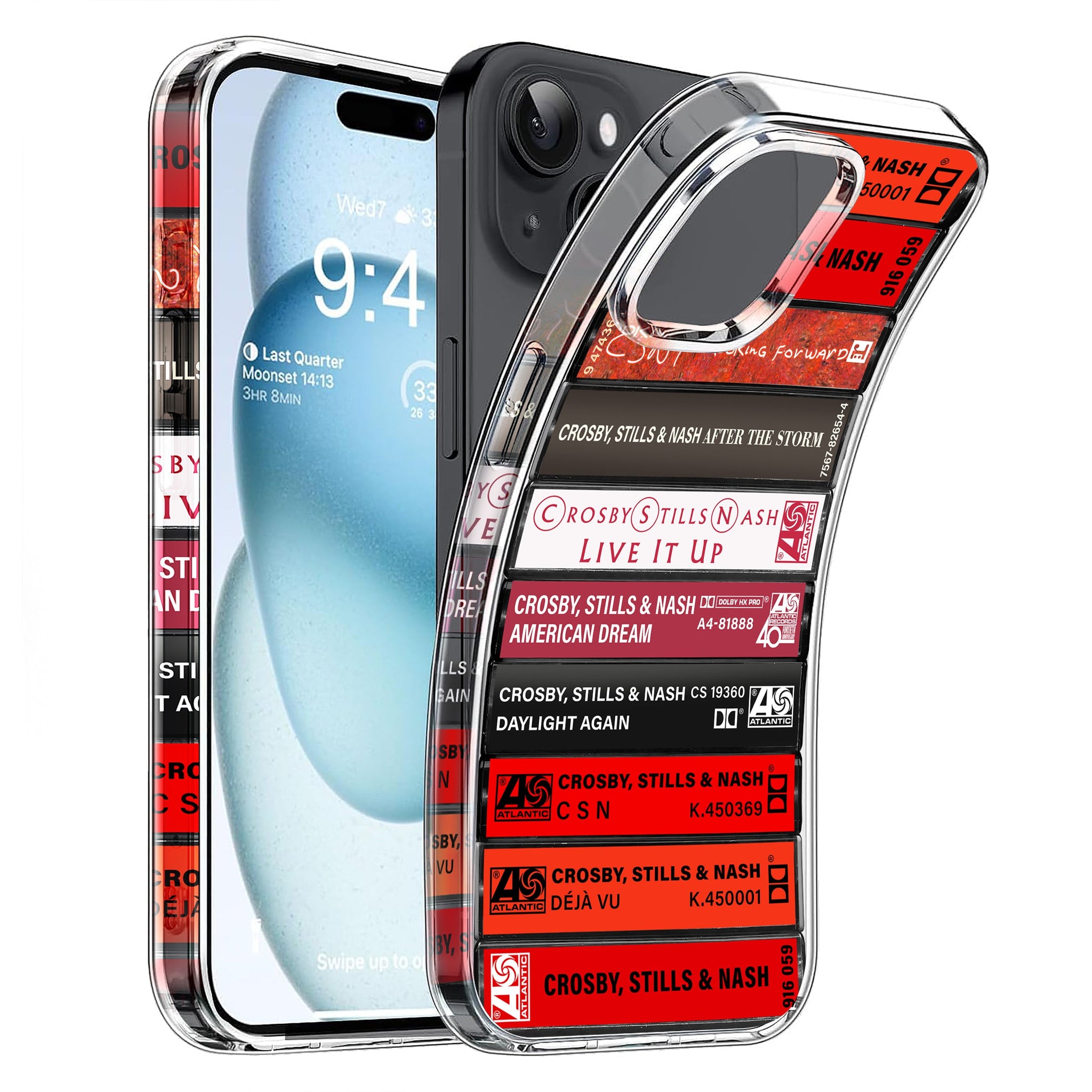 Crosby, Stills, Nash & Young Albums Cassette Collection Retro Phone Case