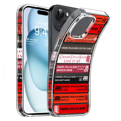 Crosby, Stills, Nash & Young Albums Cassette Collection Retro Phone Case