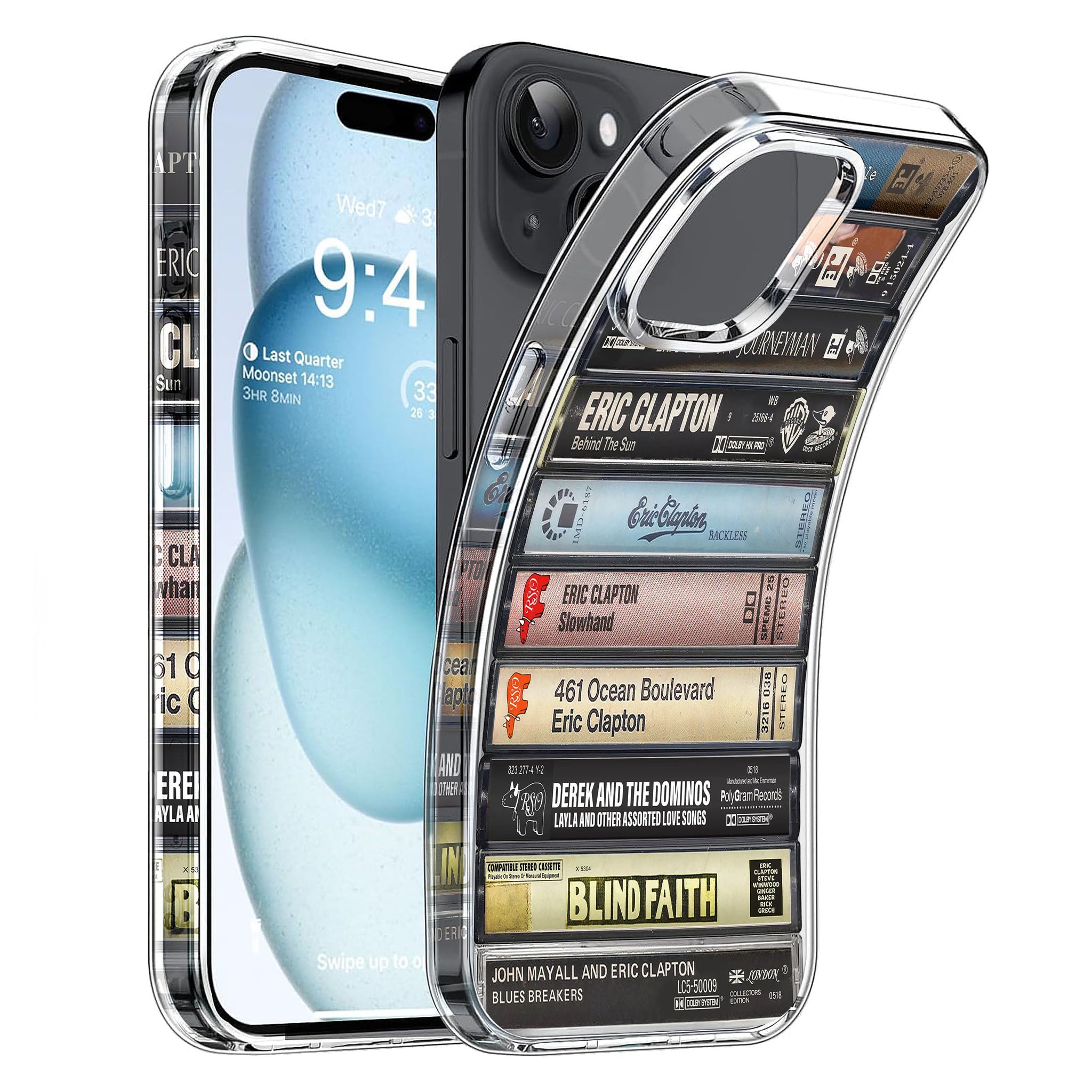 Eric Clapton Albums Cassette Collection Retro Phone Case