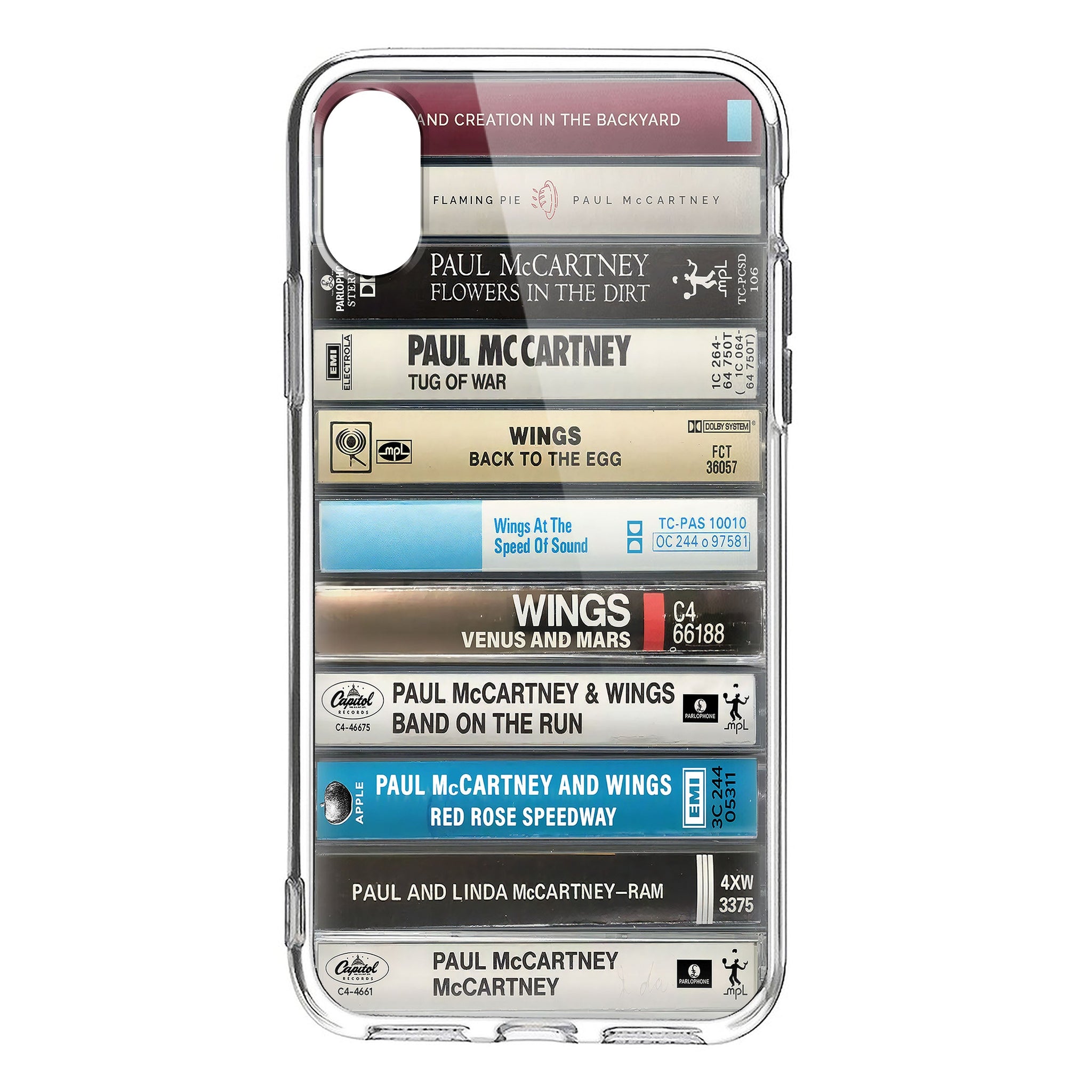 Paul McCartney Albums Cassette Collection Retro Phone Case